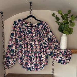 Floral Women's Bobo Flowy Entro blouse, S